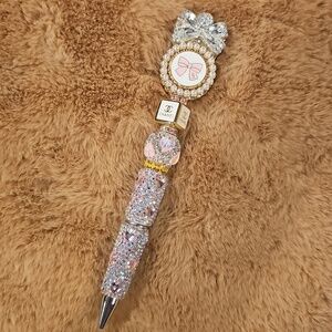 Sparkle Pearl-framed cameo Bow Pen